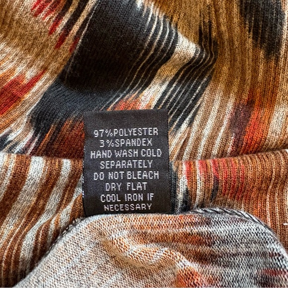 Anthropologie Lapis Belted Pleated Midi Skirt Brown Multicolor Women’s Large - Picture 5 of 7